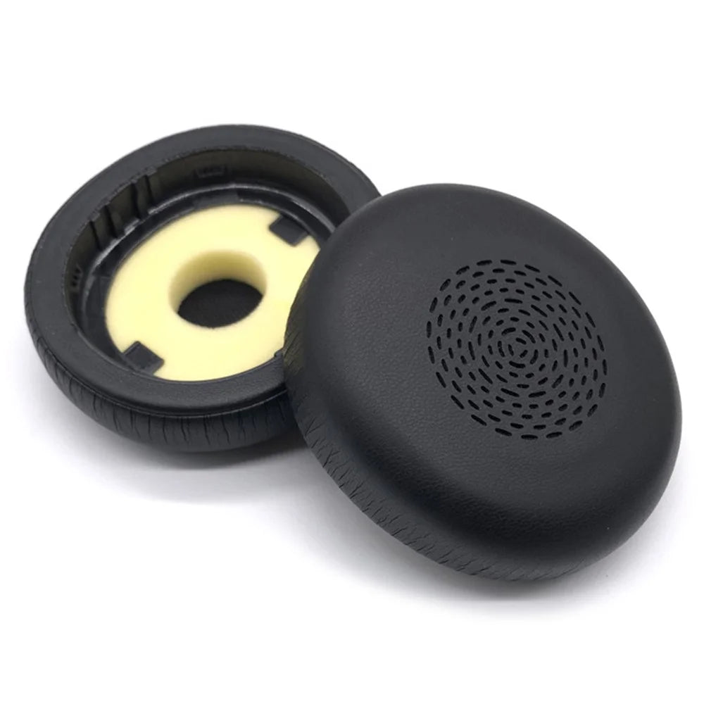 1 Pair For Jabra Evolve2 75 Headphone Earpads Leather+Memory Foam Ear Pads Cushions - Black - 1
