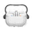 For Samsung Galaxy Buds3 / Buds3 Pro Case Kickstand TPU+PC Earbud Cover with Ring Strap - Transparent Black - 2