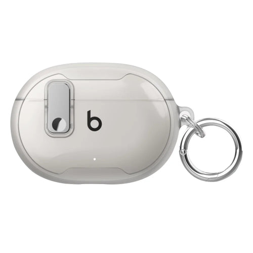 For Beats Studio Buds / Studio Buds + Case TPU+PC Earbud Cover with Carabiner - Transparent - 1