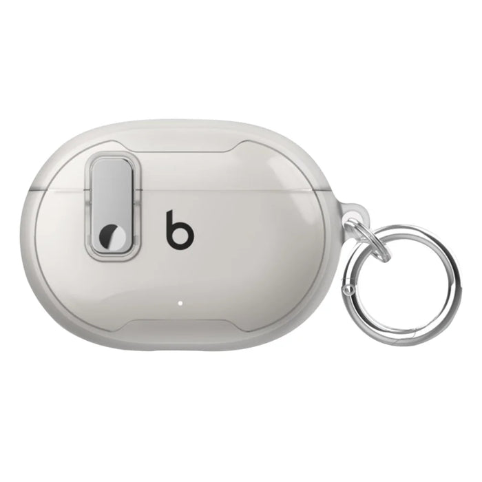 For Beats Studio Buds / Studio Buds + Case TPU+PC Earbud Cover with Carabiner - Transparent - 1