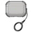 For Apple AirPods Pro Case Earphone Protective TPU Cover with Ring Strap - Transparent Black - 1