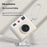 For AirPods 4 Case Retro Camera Design Liquid Silicone Earbuds Carrying Cover with Carabiner - Brown - 3