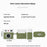 For AirPods 4 Case Retro Camera Design Liquid Silicone Earbuds Carrying Cover with Carabiner - Brown - 7