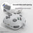 For AirPods 4 Case Game Console Shape Earphones Silicone Shell with Carabiner - Rock Grey - 5