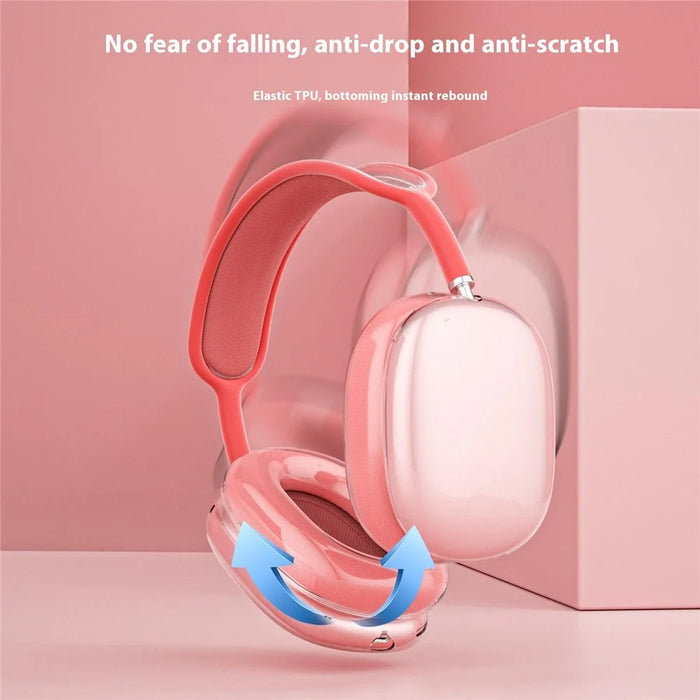 1 Pair Earpad Case for AirPods Max Clear TPU Protective Ear Cups Cover - 2