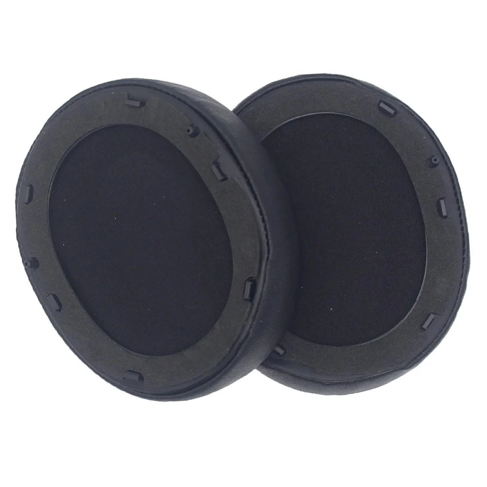 For Edifier W820NB Headphone Protein Leather Ear Pads+Mini Crowbar+Head Beam Sleeve - Black - 2