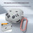 For Samsung Galaxy Buds3 Pro / Buds3 Game Console Design Protective Case Bluetooth-compatible Earphones Silicone Cover - Light Grey - 2