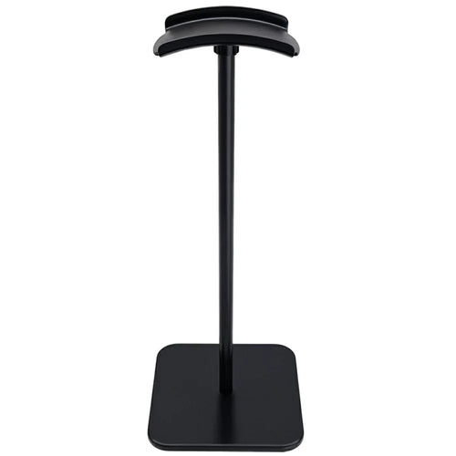 JD079 Headphone Desktop Stand Aluminum Alloy + Silicone Gaming Headset Holder Rack - Black - 1