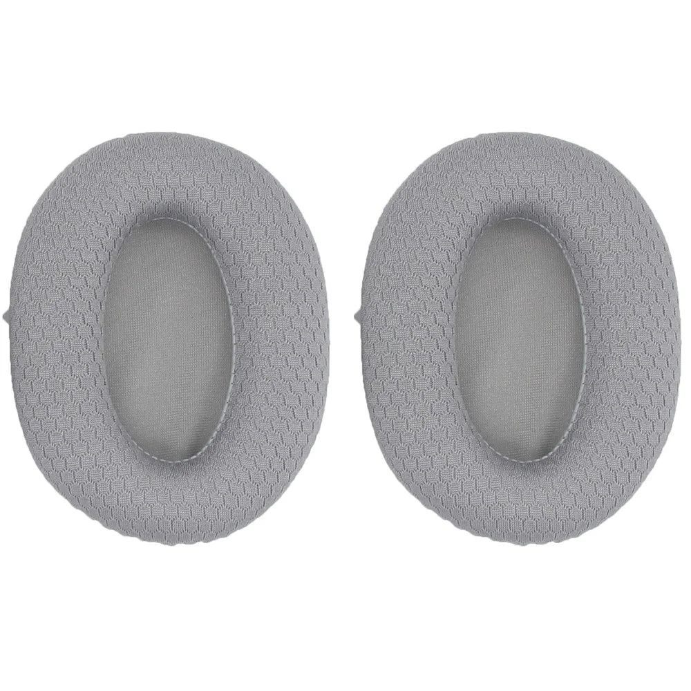 JZF-501 1 Pair for Razer Opus X Headphone Earpads Sponge+Mesh Cloth Ear Cushions - Grey - 1