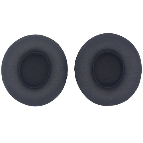 JZF-497 1 Pair for Beats Solo 4 Headphone Earpads Protein Leather + Sponge Ear Cushions - Black - 1