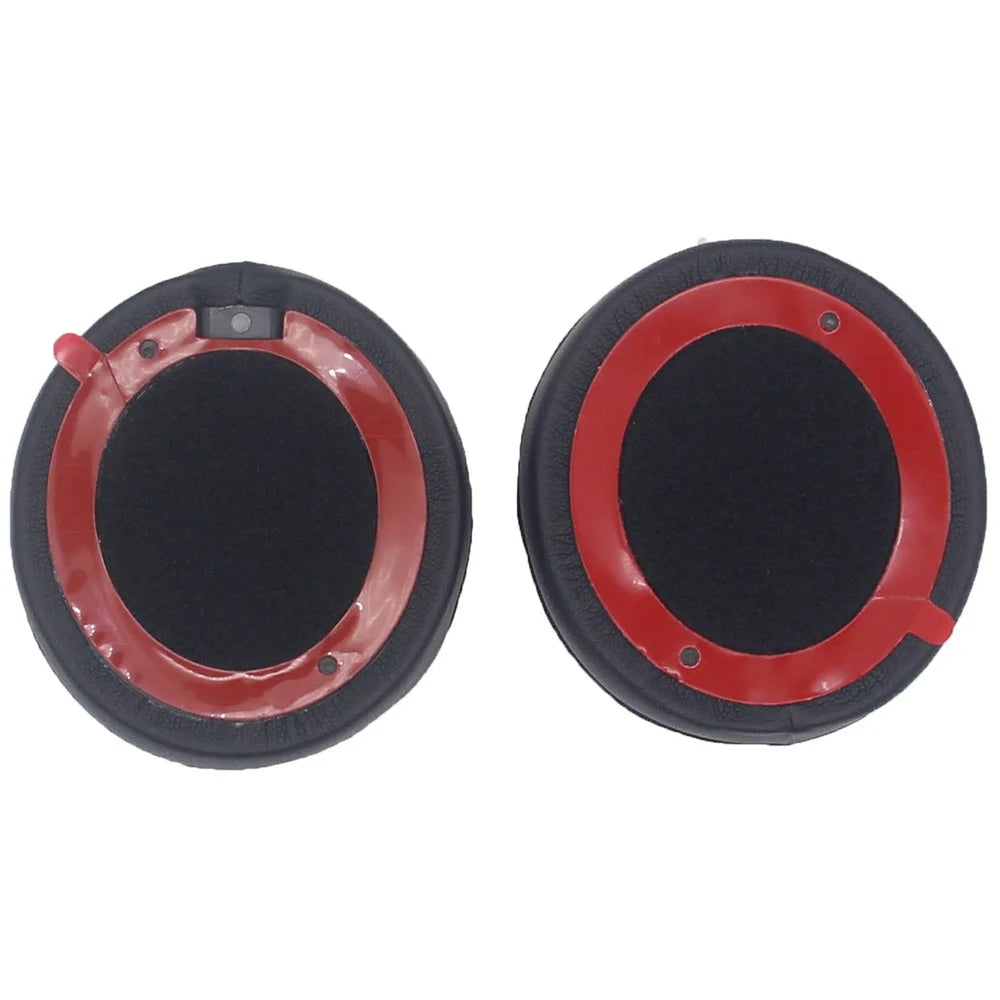 JZF-497 1 Pair for Beats Solo 4 Headphone Earpads Protein Leather + Sponge Ear Cushions - Black - 3
