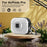For Apple AirPods Pro Case PC+TPU Flip Earphone Cover with Carabiner and Switch Lock - White - 3