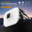 For Apple AirPods Pro Case PC+TPU Flip Earphone Cover with Carabiner and Switch Lock - White - 4