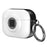 For Apple AirPods 3 Case PC+TPU Flip Earphone Cover with Carabiner and Switch Lock - White - 1