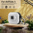 For Apple AirPods 3 Case PC+TPU Flip Earphone Cover with Carabiner and Switch Lock - White - 3