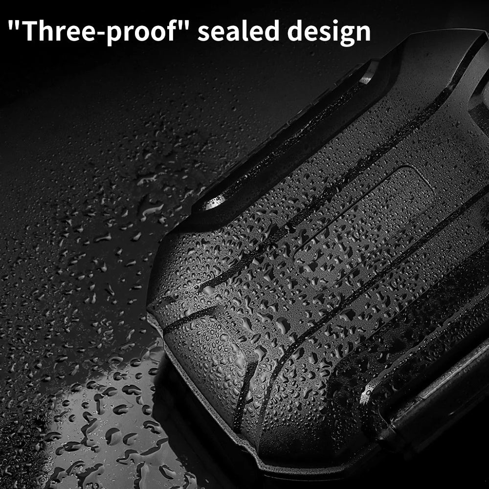 TRN MAG+ Earphone Storage Box Anti-fall Headset Accessories Sealed Waterproof Storage Case - Matte Black - 2