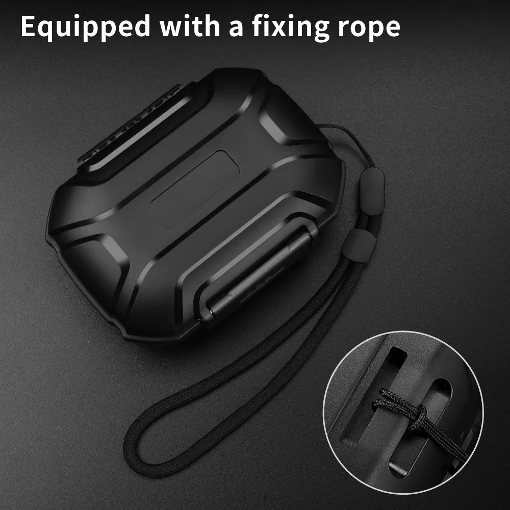 TRN MAG+ Earphone Storage Box Anti-fall Headset Accessories Sealed Waterproof Storage Case - Matte Black - 3