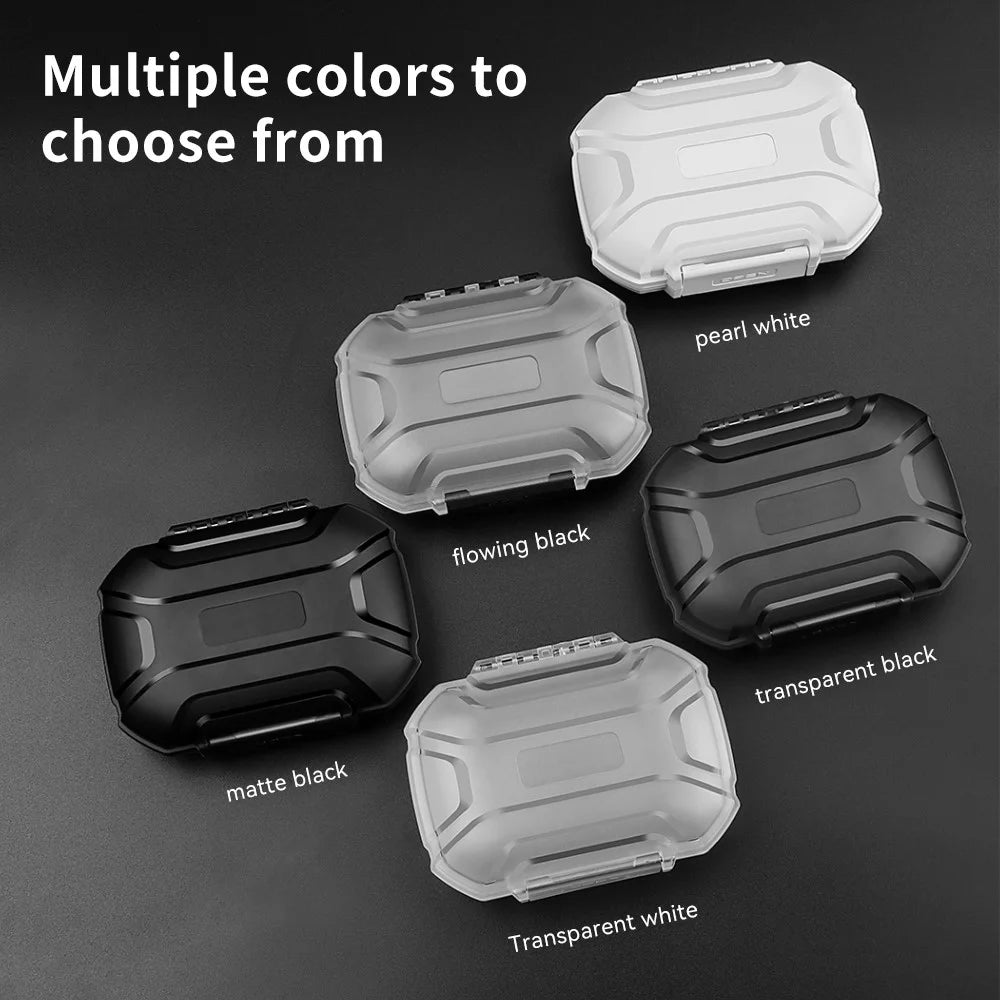 TRN MAG+ Earphone Storage Box Anti-fall Headset Accessories Sealed Waterproof Storage Case - Matte Black - 6