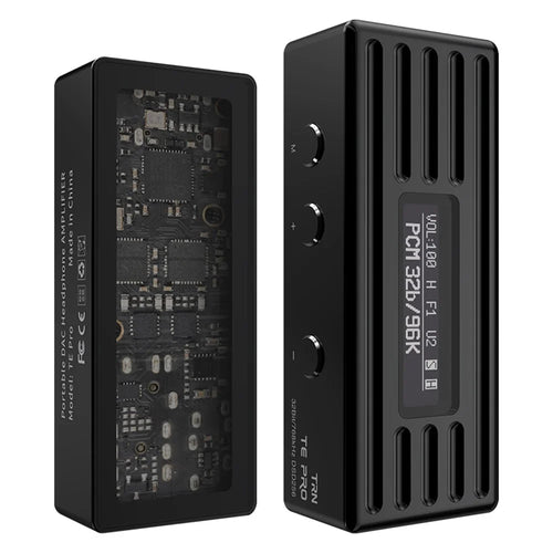 TRN TE Pro Portable Headphone Decoding Amplifier OLED Screen Lossless HiFi DAC Amplifier - 1