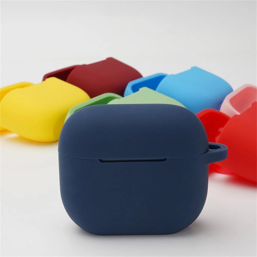 For Apple AirPods 4 Silicone Case Luminous Bluetooth-compatible Earphone Protective Cover with Lanyard - Luminous Blue - 7