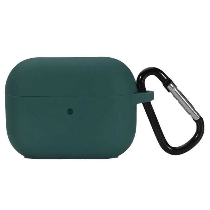 Bulk Purchasing For AirPods Pro 2 Silicone Case with Carabiner Bluetooth-compatible Earphone Protective Cover - Blackish Green - 1