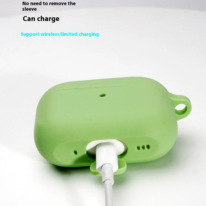 Bulk Purchasing For AirPods Pro 2 Silicone Case with Carabiner Bluetooth-compatible Earphone Protective Cover - Blackish Green - 2