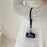 For AirPods 4 / 3 / Pro 2 / Pro Case Cartoon Denim Earbud Storage Bag with Luminous Pendant - Whale - 2