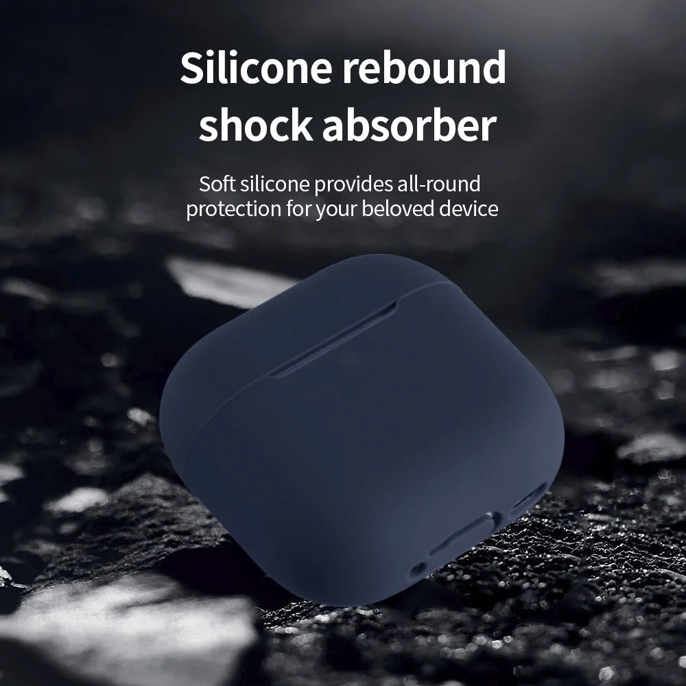 For AirPods 4 Silicone Case Bluetooth-Compatible Earphone Anti-Scratch Protective Cover - Light Purple - 6