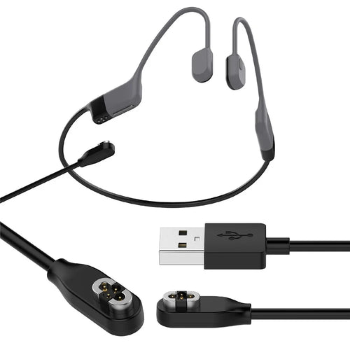 For Shokz Openswim Pro S710 Bone Conduction Earphone Magnetic Charger 1m USB-A Plug Charging Cable - 1