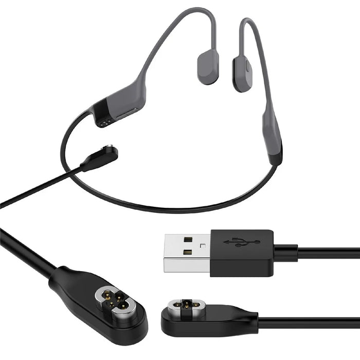 For Shokz Openswim Pro S710 Bone Conduction Earphone Magnetic Charger 1m USB-A Plug Charging Cable - 1