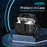 For AirPods 4 Case PC+TPU Lock Design Earphone Protective Cover with Hanging Hook - Black - 2