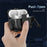 For AirPods 4 Case PC+TPU Lock Design Earphone Protective Cover with Hanging Hook - Black - 7