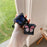 For Apple AirPods with Wireless Charging Case (2019) / AirPods with Charging Case (2019) / (2016) Case Butterfly Pattern Earbuds Cover - Blue - 4