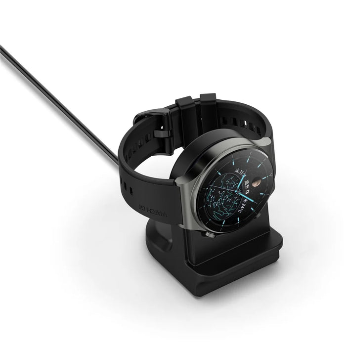 Smart Watch Silicone Holder Charging Stand for Huawei Watch 3 / 3 Pro - Black - 2