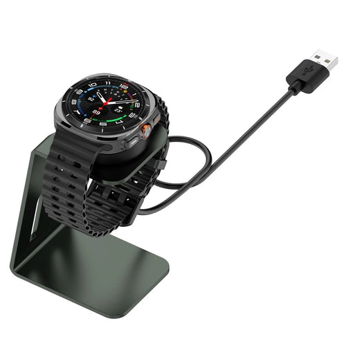 Desktop Charger for Samsung Galaxy Watch Ultra 47mm / Galaxy Watch7 44mm / 40mm Metal Watch Charging Dock Stand with Chip Protection - 1