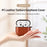 For AirPods 4 Earphone Case PC + PU Leather Protective Cover with Anti-Loss Hook - Light Brown - 2