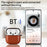 For AirPods 4 Earphone Case PC + PU Leather Protective Cover with Anti-Loss Hook - Light Brown - 3
