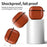 For AirPods 4 Earphone Case PC + PU Leather Protective Cover with Anti-Loss Hook - Light Brown - 4