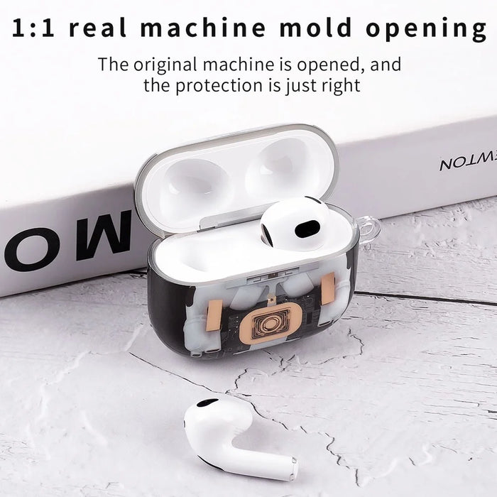 For AirPods 4 Earphone Case Mechanical Structure TPU Drop-Proof Protective Cover - 7