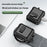 For AirPods 4 Earphone Case Automatic Eject TPU+PC Protective Cover with Carabiner - Black - 4