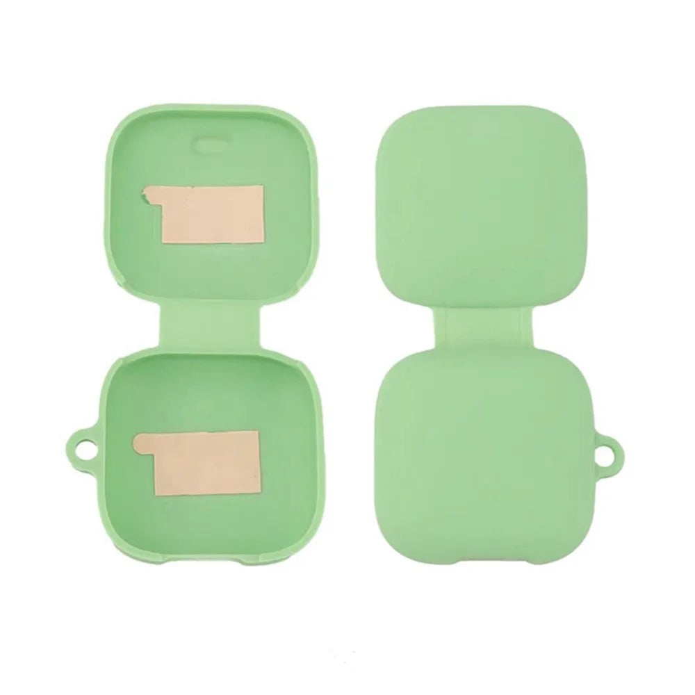 For Xiaomi Air 4 SE Earphone Case Bluetooth-compatible Earbud Silicone Cover with Anti-Lost Buckle - Red - 5