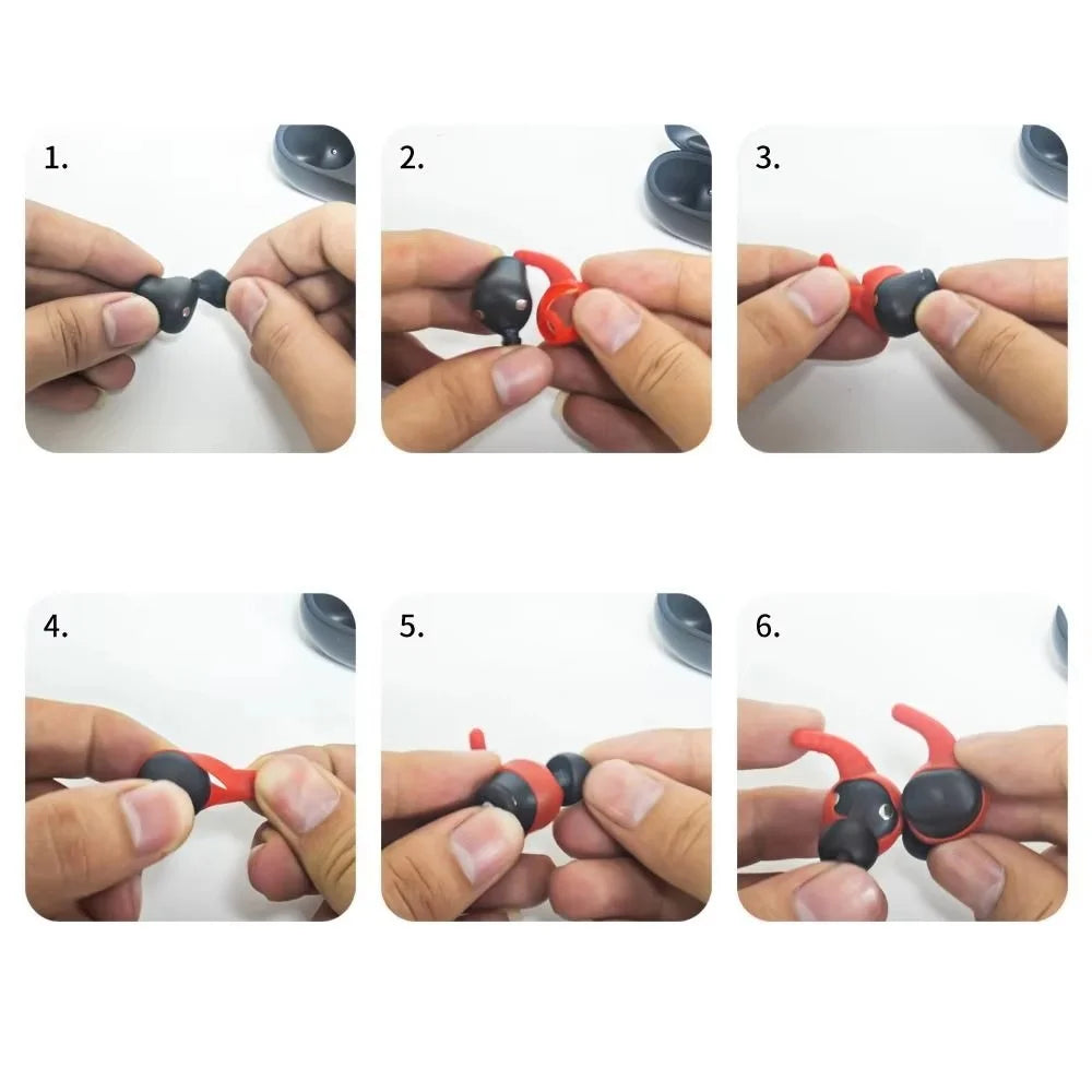 5 Pairs For Beats Solo Buds Silicone Earbud Covers Anti Lost Dust Protection Ear Tips - 7