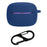 For JBL Tune Beam 2 Earphone Cover Soft Silicone Protective Case with Anti-Lost Buckle - Dark Blue - 1
