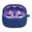 For JBL Tune Beam 2 Earphone Cover Soft Silicone Protective Case with Anti-Lost Buckle - Dark Blue - 3
