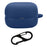 For Sony LinkBuds Open WF-L910 Case Bluetooth-compatible Earbud Silicone Cover with Anti-Lost Buckle - Midnight Blue - 1