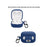 For Sony LinkBuds Open WF-L910 Case Bluetooth-compatible Earbud Silicone Cover with Anti-Lost Buckle - Midnight Blue - 6