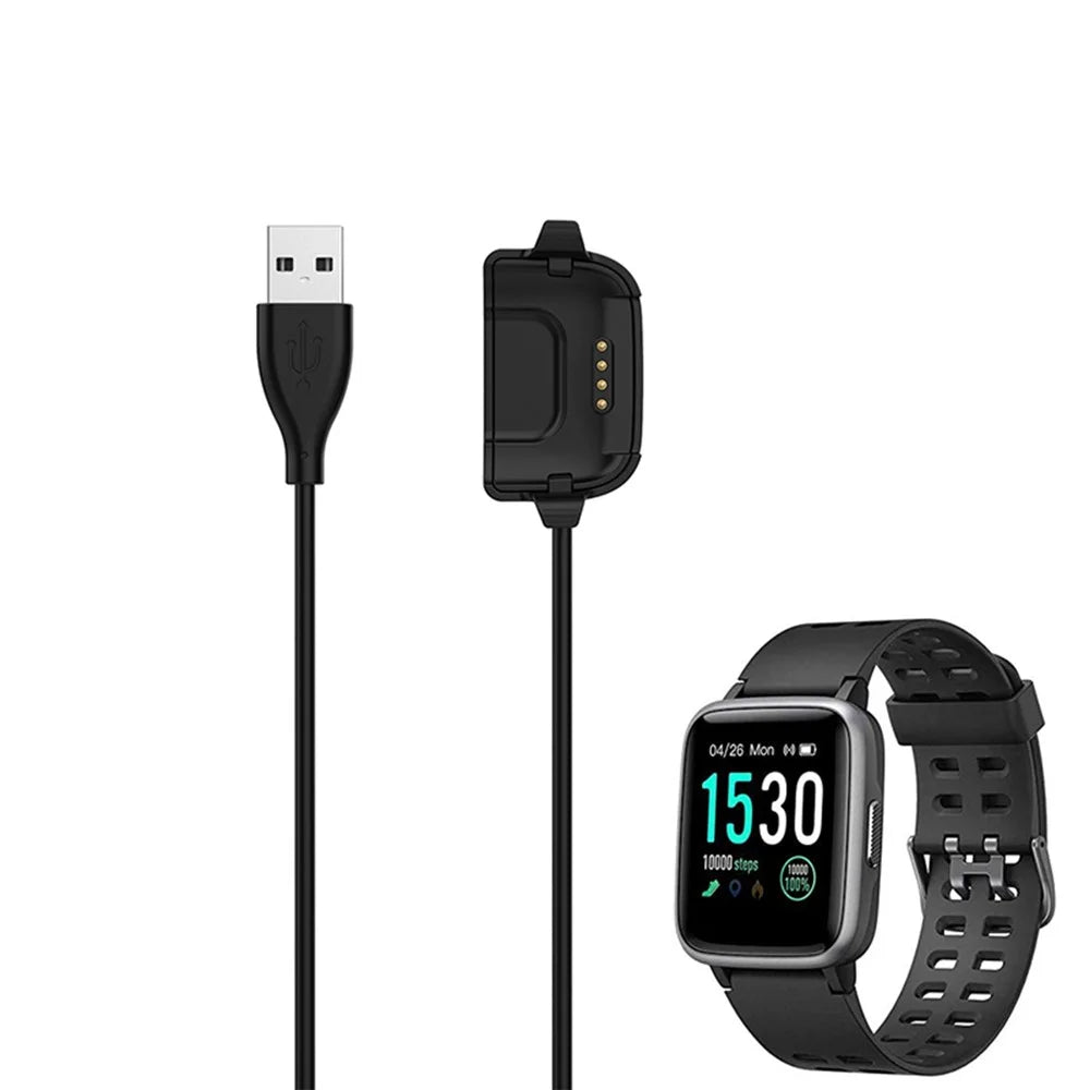 1m USB Charger Cable Smart Watch Charging Dock Cradle for YAMAY SW020 ID205 / Willful ID205 - 2