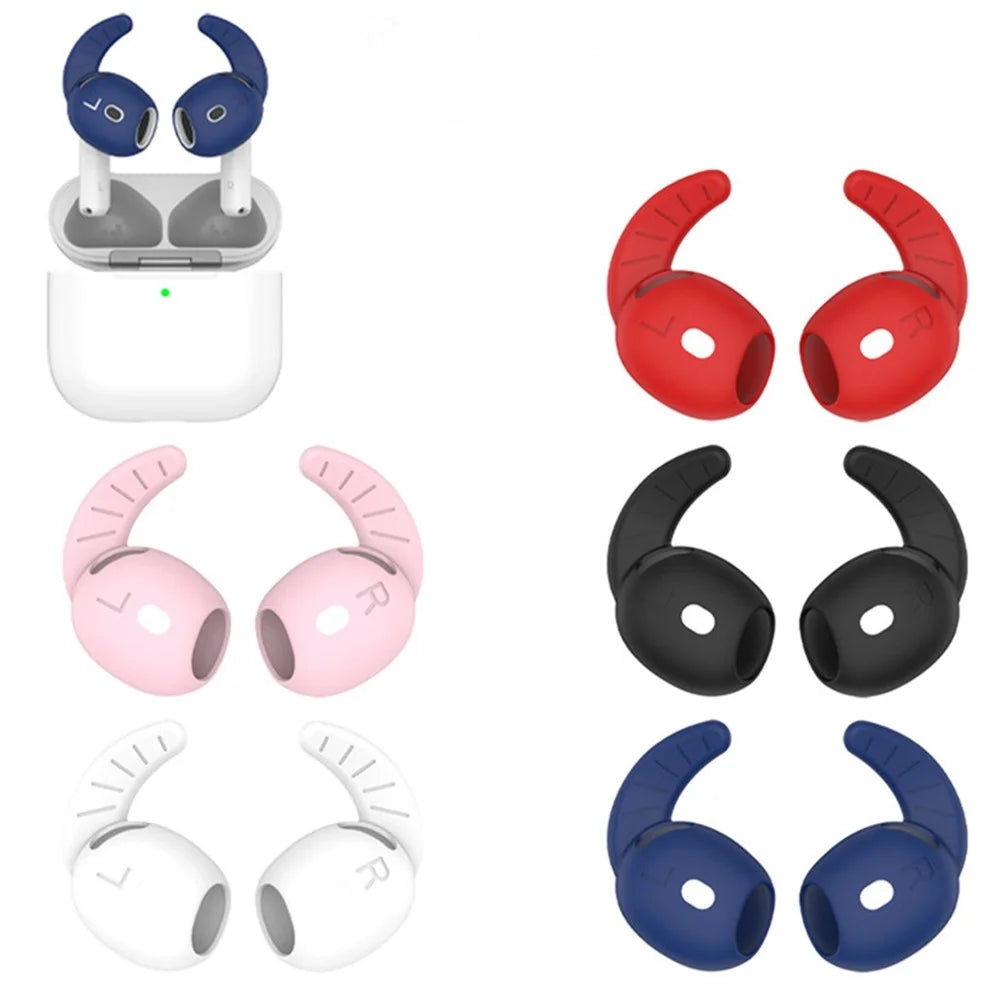 5 Pairs For AirPods 4 Silicone Earbud Covers Anti Lost Dust Protection Ear Tips - 1