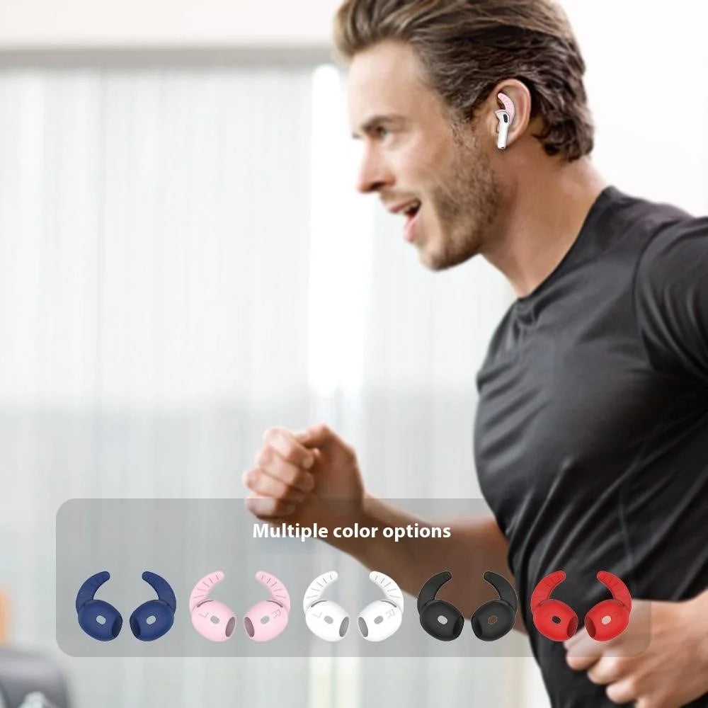 5 Pairs For AirPods 4 Silicone Earbud Covers Anti Lost Dust Protection Ear Tips - 2