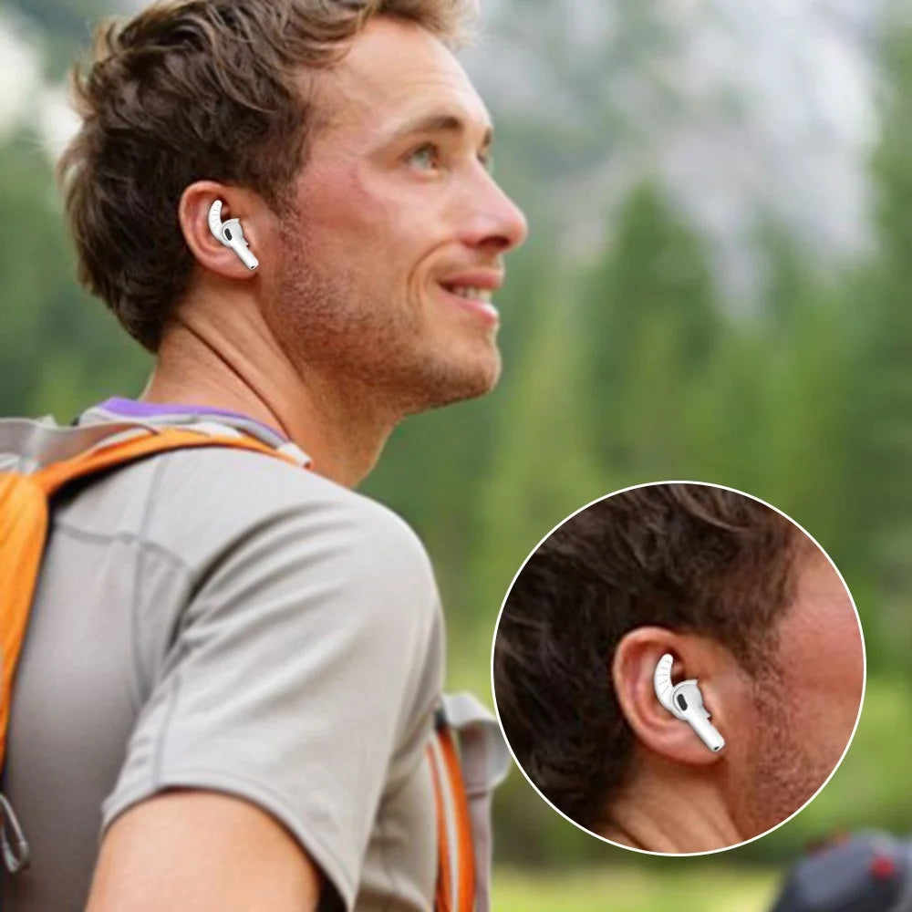 5 Pairs For AirPods 4 Silicone Earbud Covers Anti Lost Dust Protection Ear Tips - 3